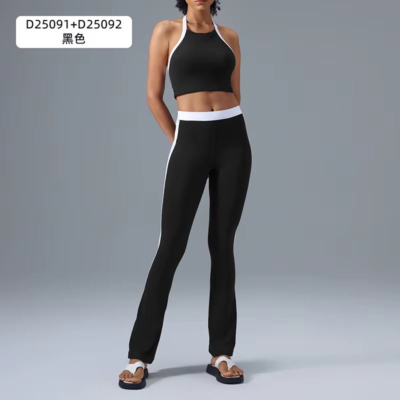 2PCS Yoga Sets Women Sports Underwear Seamless Yoga Outfit High Waist Booty Lifting Leggings Gym Sport Bra Suit Workout Sets