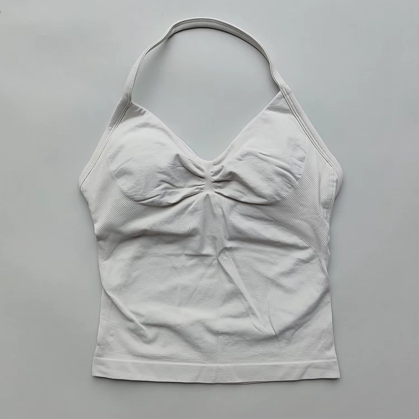 NO LOGO Women'S Longline Strappy Backless Gym Top Scrunch Workout Open Back Bra Tank Top for Running Yoga Shirt