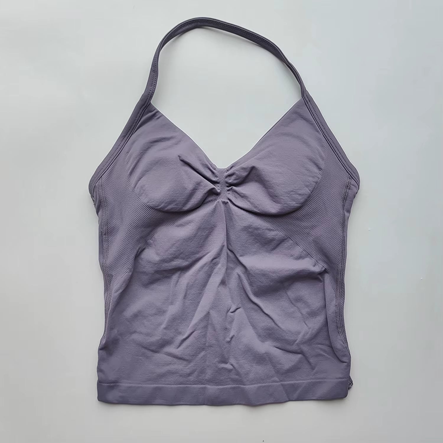 NO LOGO Women'S Longline Strappy Backless Gym Top Scrunch Workout Open Back Bra Tank Top for Running Yoga Shirt