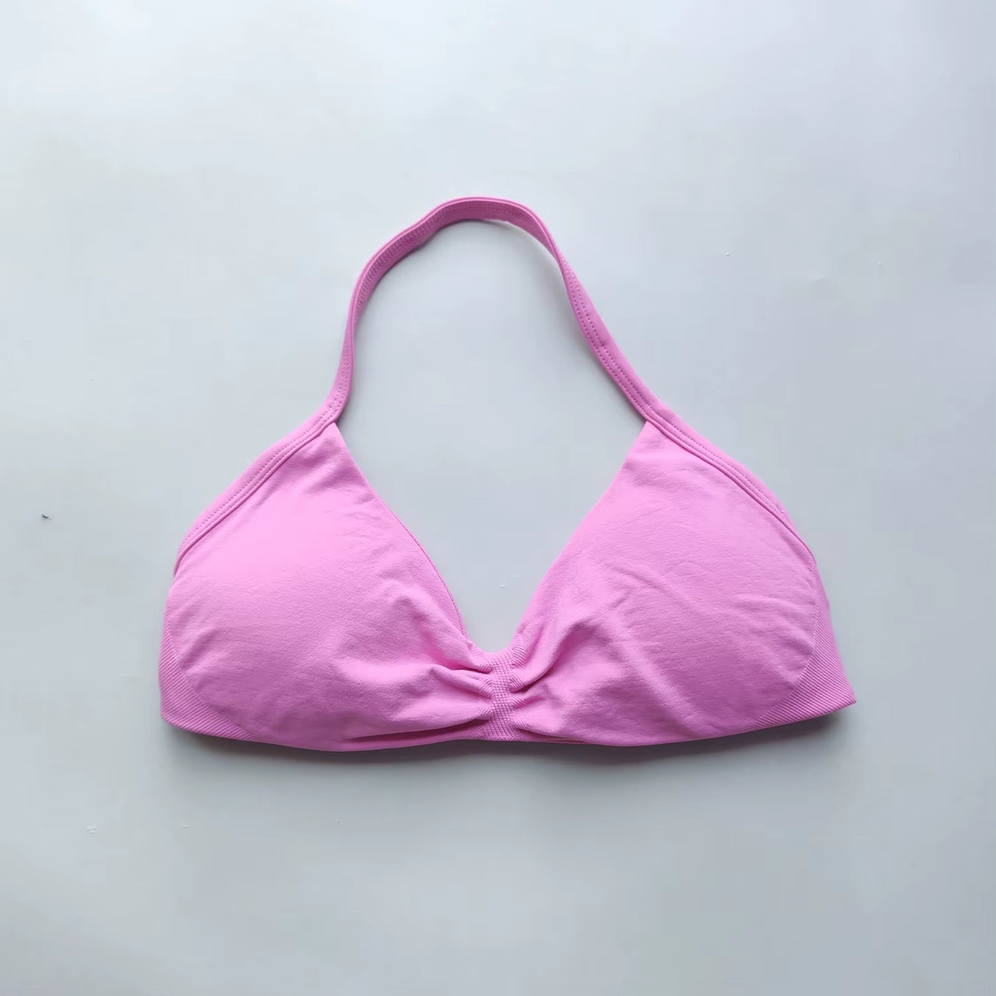 NO LOGO Sports Bra Strappy Backless Yoga Gym Bra Removable Cups Women Workout Clothing Gym Top Halter Sport Bras