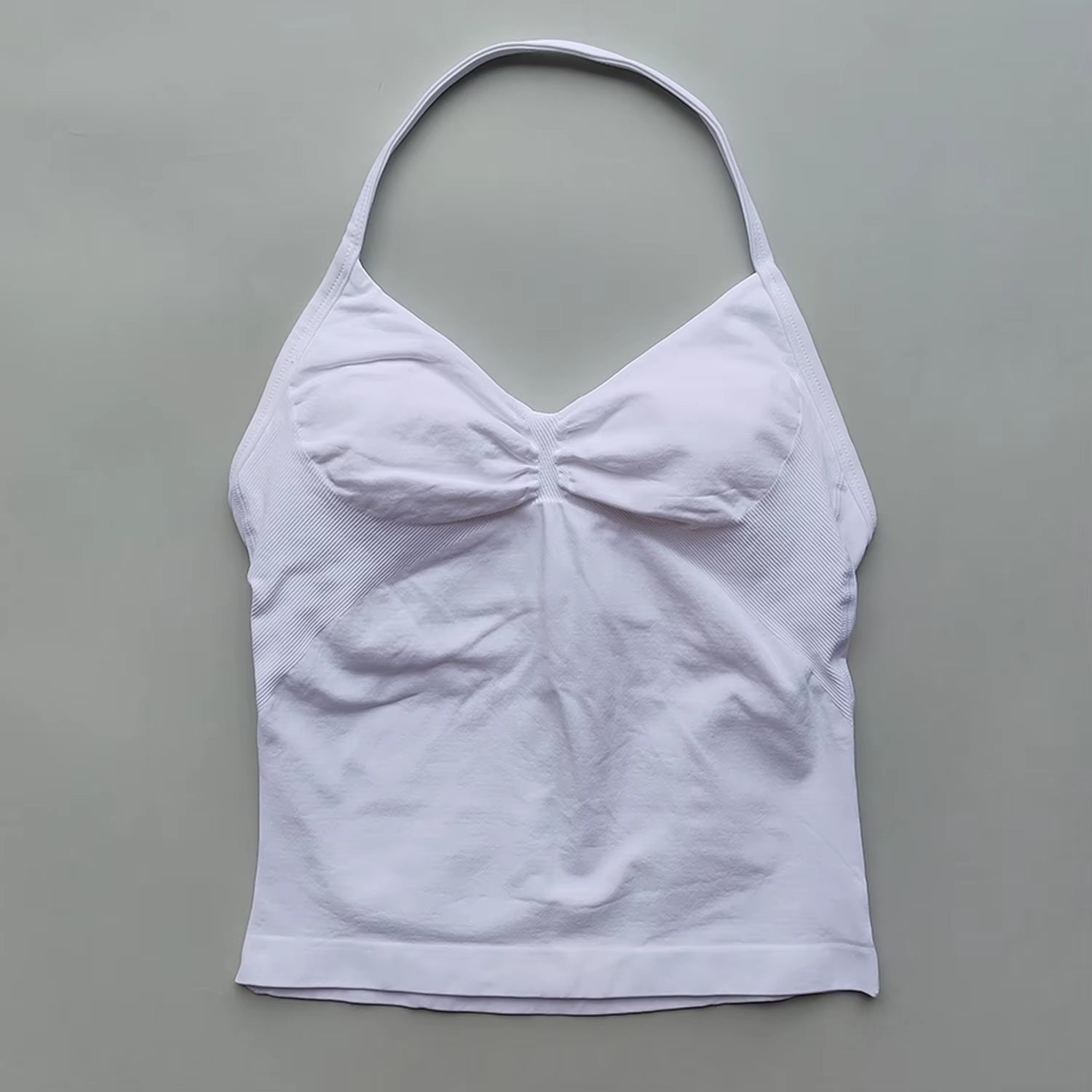 NO LOGO Women'S Longline Strappy Backless Gym Top Scrunch Workout Open Back Bra Tank Top for Running Yoga Shirt