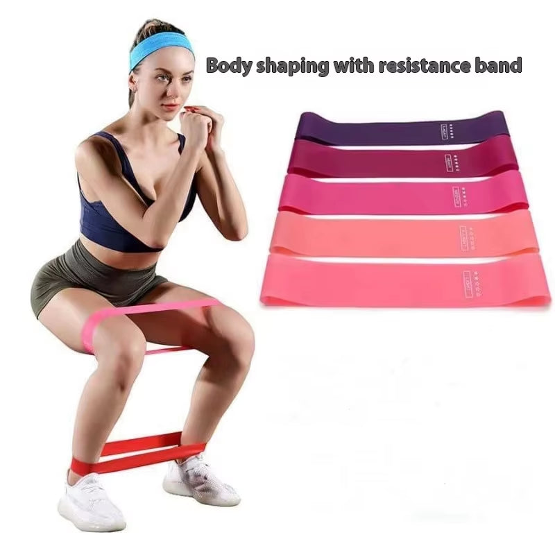 Tpe Yoga Resistance Band Fitness Elastic Band Squat Buttocks Assistance Equipment Stretching Exercise Training Band