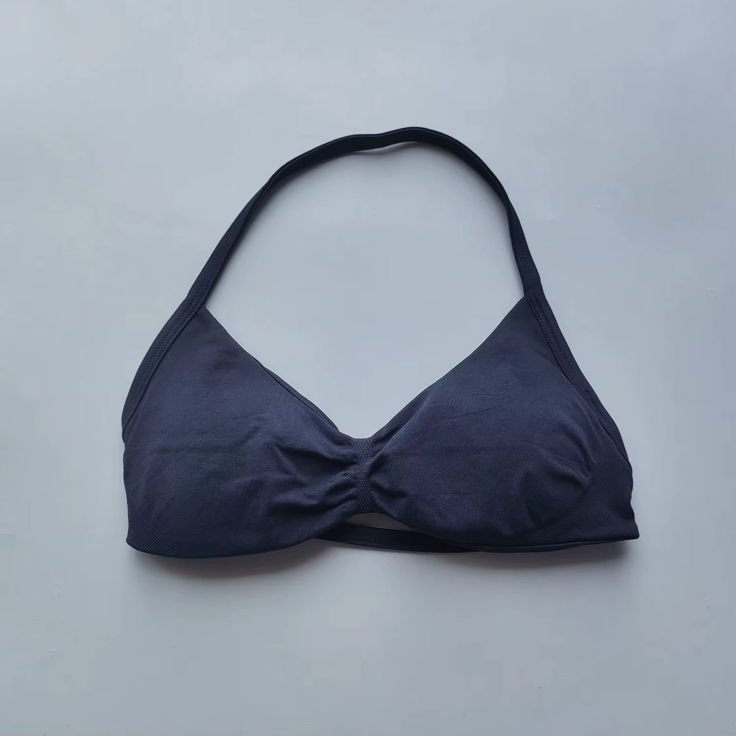 NO LOGO Sports Bra Strappy Backless Yoga Gym Bra Removable Cups Women Workout Clothing Gym Top Halter Sport Bras