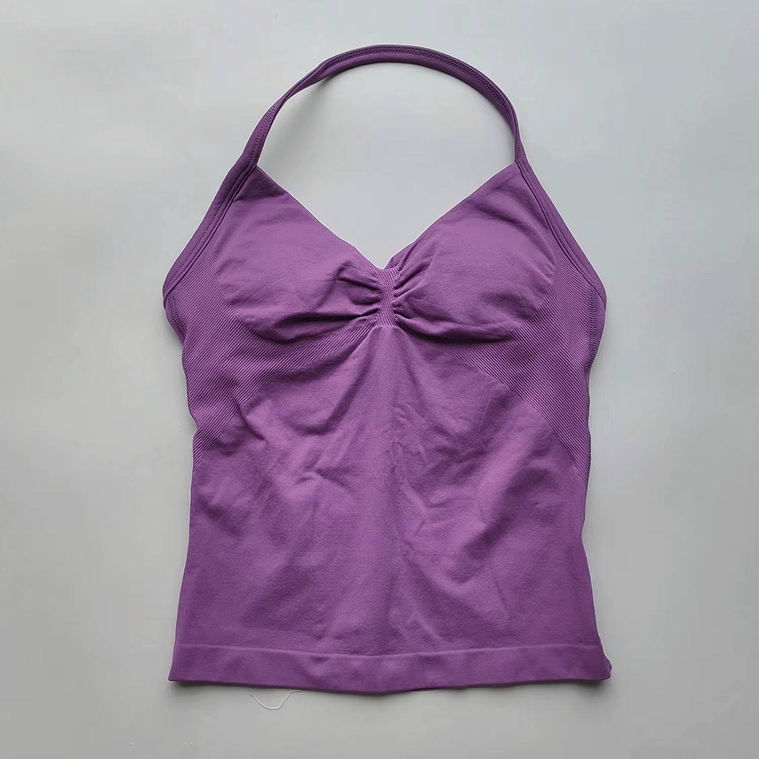 NO LOGO Women'S Longline Strappy Backless Gym Top Scrunch Workout Open Back Bra Tank Top for Running Yoga Shirt