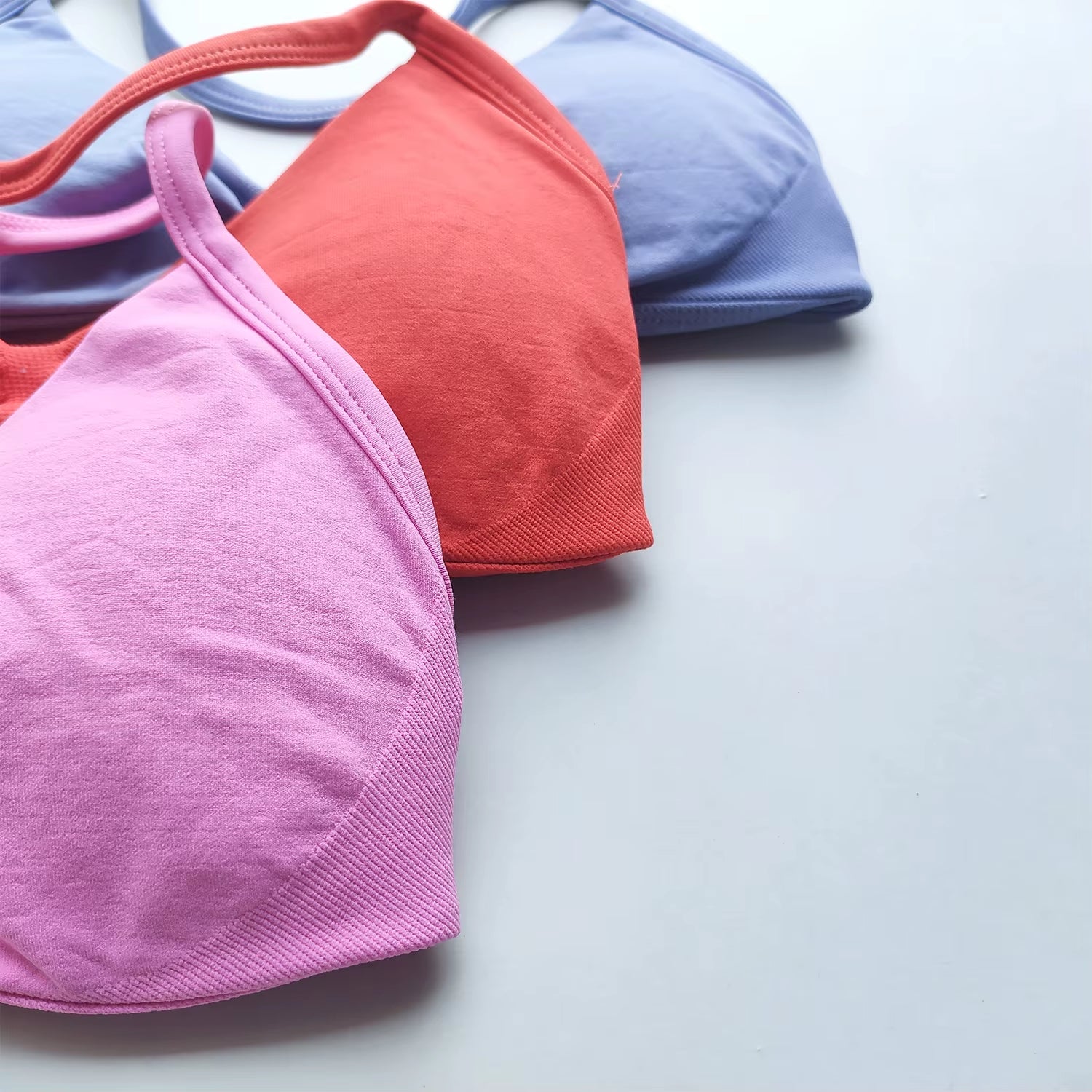 NO LOGO Sports Bra Strappy Backless Yoga Gym Bra Removable Cups Women Workout Clothing Gym Top Halter Sport Bras