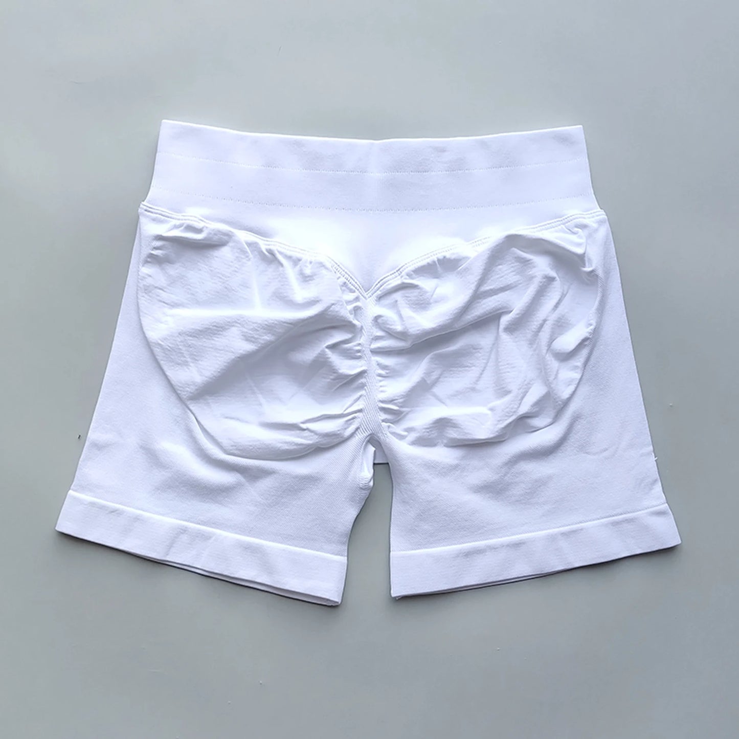 NO LOGO Shorts 4.5 Gym Shorts Women Fitness Sports Low Ribbed Band Workout Scrunch Butt Yoga Booty Running Short Pants