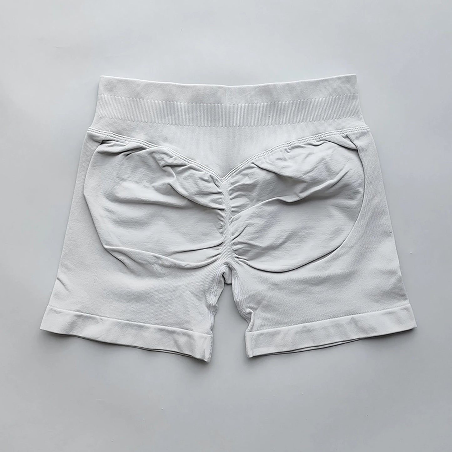 NO LOGO Shorts 4.5 Gym Shorts Women Fitness Sports Low Ribbed Band Workout Scrunch Butt Yoga Booty Running Short Pants