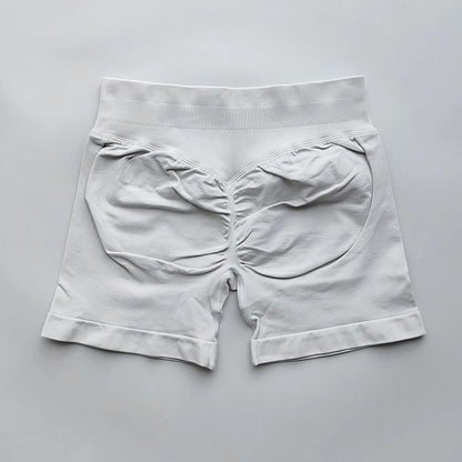 NO LOGO Shorts 4.5 Gym Shorts Women Fitness Sports Low Ribbed Band Workout Scrunch Butt Yoga Booty Running Short Pants