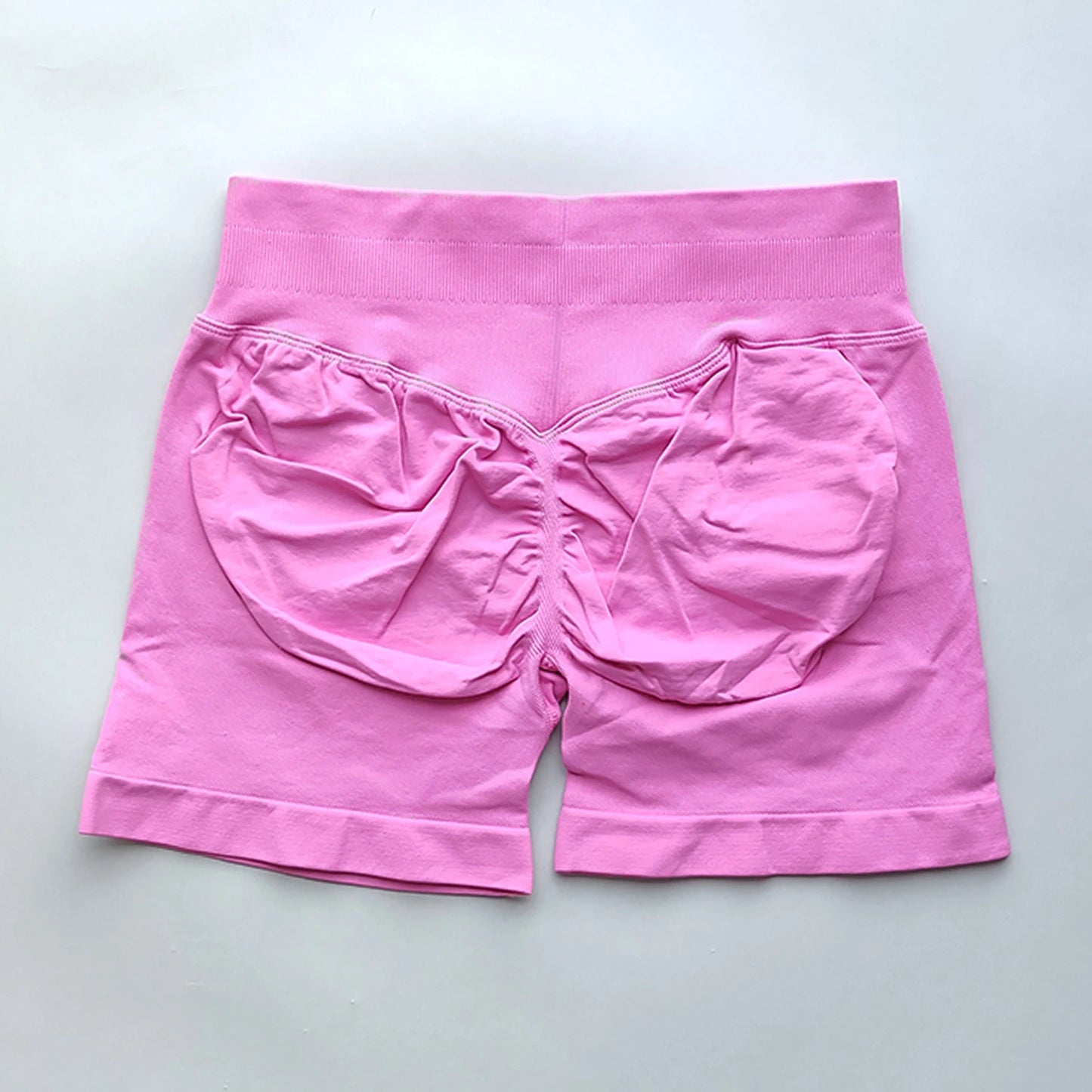 NO LOGO Shorts 4.5 Gym Shorts Women Fitness Sports Low Ribbed Band Workout Scrunch Butt Yoga Booty Running Short Pants