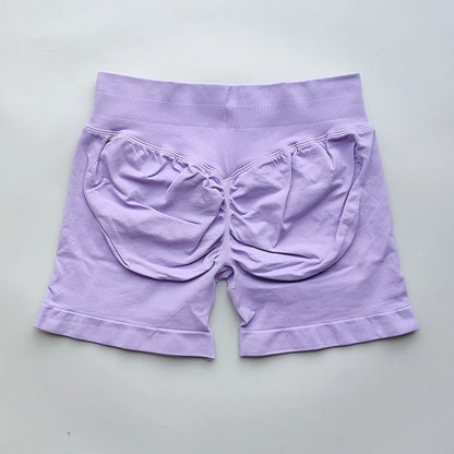 NO LOGO Shorts 4.5 Gym Shorts Women Fitness Sports Low Ribbed Band Workout Scrunch Butt Yoga Booty Running Short Pants