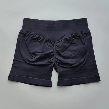 NO LOGO Shorts 4.5 Gym Shorts Women Fitness Sports Low Ribbed Band Workout Scrunch Butt Yoga Booty Running Short Pants