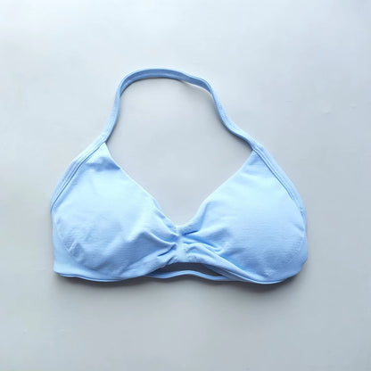 NO LOGO Sports Bra Strappy Backless Yoga Gym Bra Removable Cups Women Workout Clothing Gym Top Halter Sport Bras