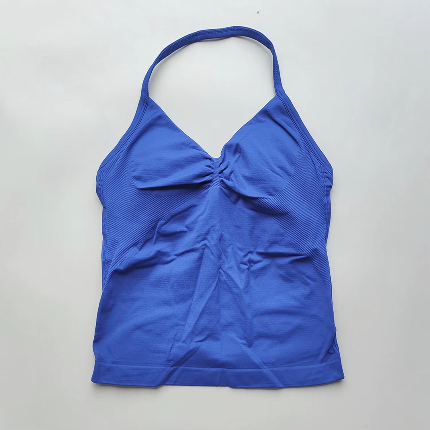 NO LOGO Women'S Longline Strappy Backless Gym Top Scrunch Workout Open Back Bra Tank Top for Running Yoga Shirt