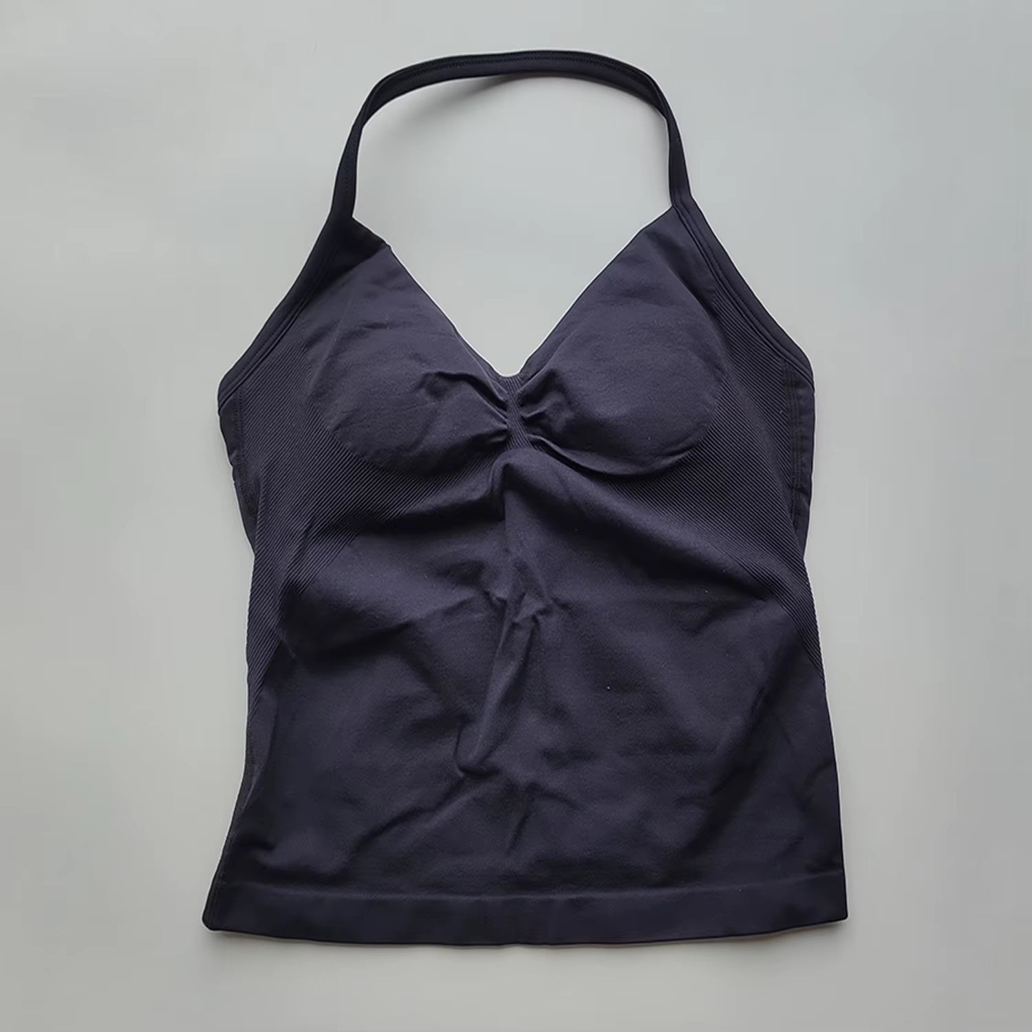 NO LOGO Women'S Longline Strappy Backless Gym Top Scrunch Workout Open Back Bra Tank Top for Running Yoga Shirt