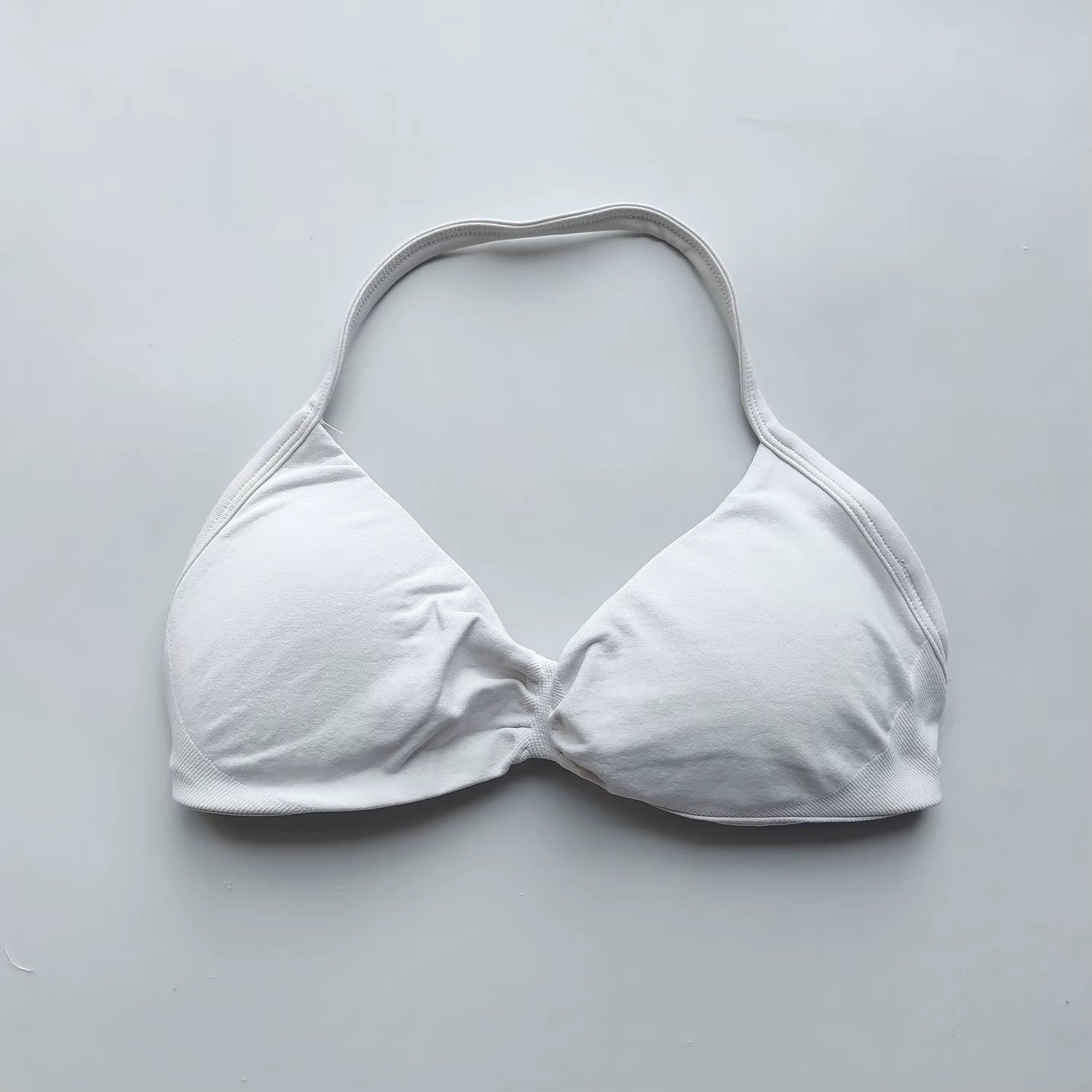 NO LOGO Sports Bra Strappy Backless Yoga Gym Bra Removable Cups Women Workout Clothing Gym Top Halter Sport Bras